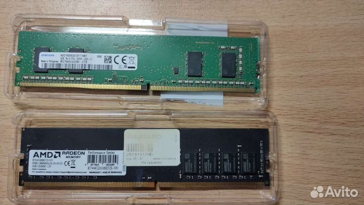 Оперативная ram ddr4 4gb 2 модуля