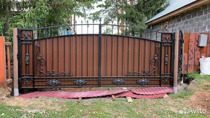 Ворота кованые