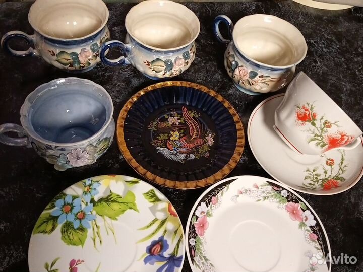 Блюдца,чашки