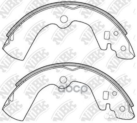 Колодки тормозные барабанные nissan avenir 1997