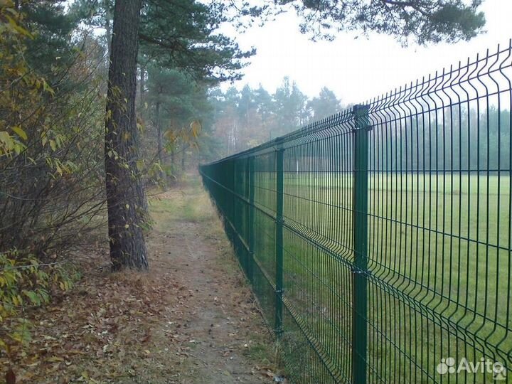 Сетка для забора 3д
