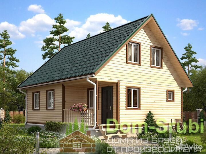 Липки. Дом каркасный дк-33 (7.5х9). Строим в Срок