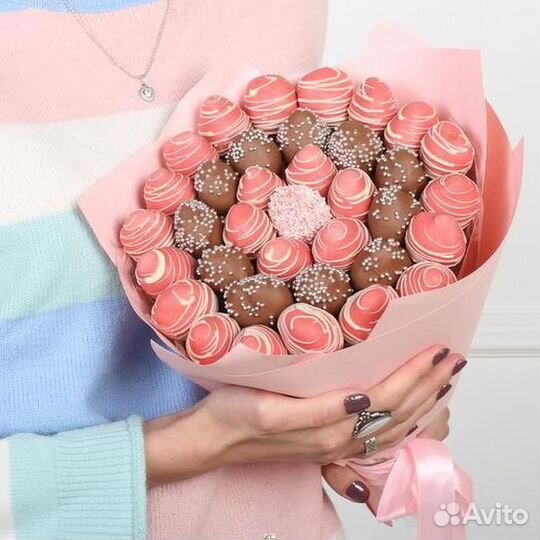 Букет из клубники в шоколаде