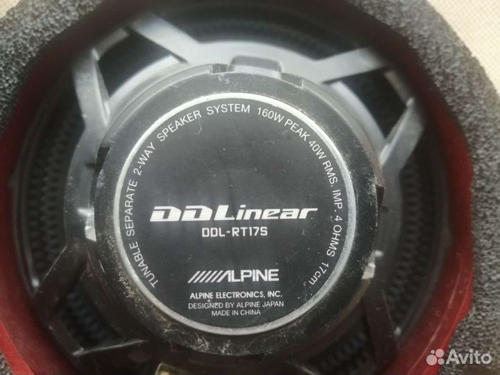 Динамики Alpine DDL-RT17S в сборе