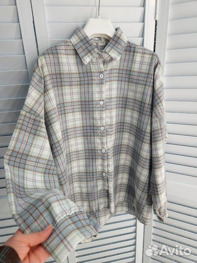 Рубашка в клетку женская