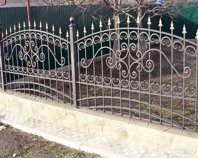 Заборы на дачу с ковкой на заказ 3м