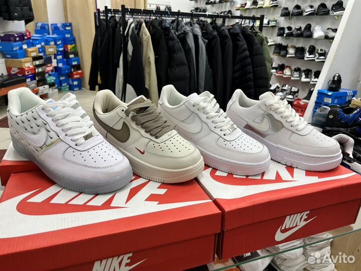 Кроссовки Nike air Force 1 4 расцветки