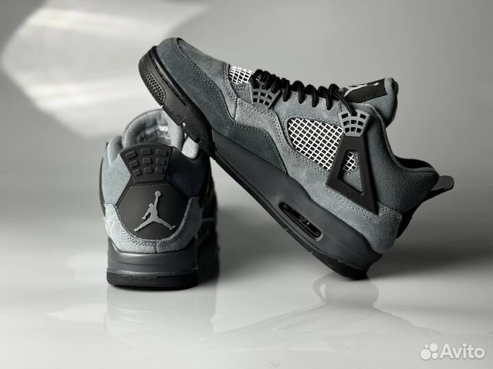 Кроссовки зимние Nike Air Jordan 4 retro Cool Grey