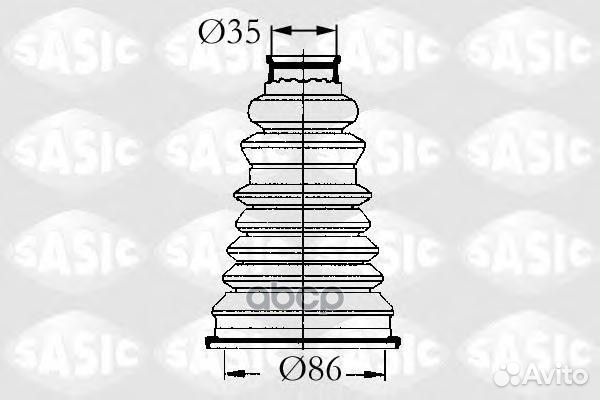 Пыльник шруса (установ. комплект) 4003432 Sasic