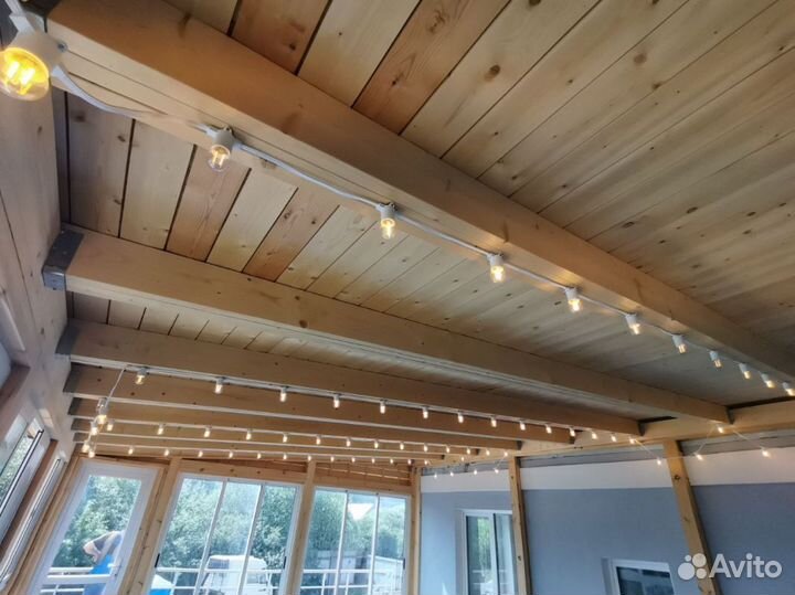 Гирлянда уличная с лампочками