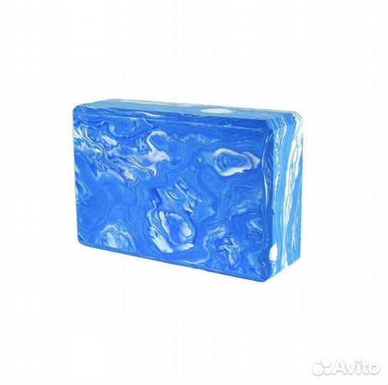 Блок для йоги Cliff синий мультиколор 23x15x8 см