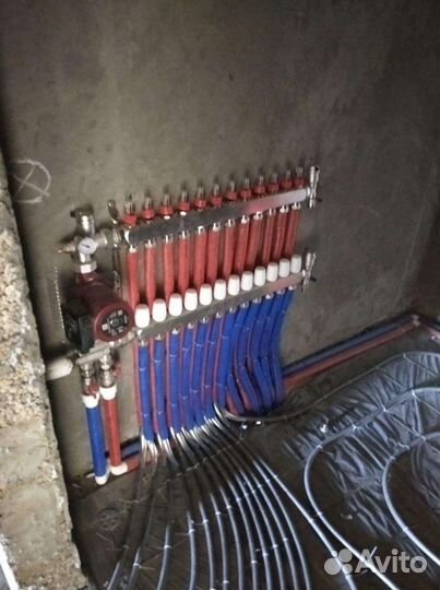 Водяные теплые полы, отопление, водоснабжение