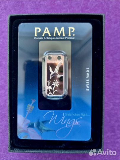 Монета-кулон Колибри, 1 доллар,ниуэ