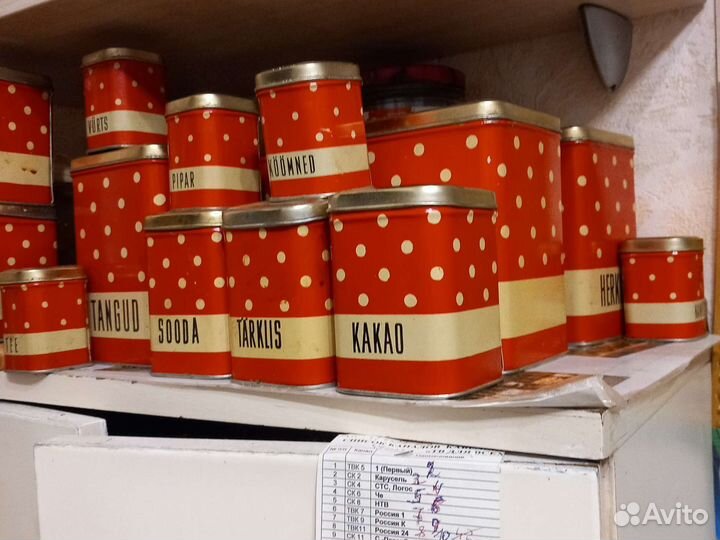 Жестяные банки для сыпучих продуктов СССР за3шт