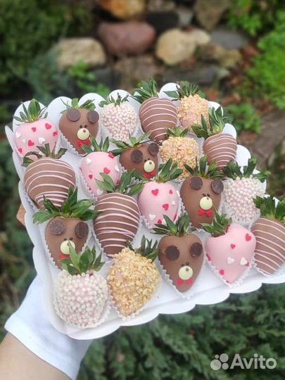 Вкусные букеты из клубники