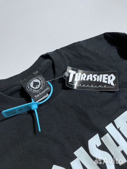 Лонгслив thrasher черный новый оригинал