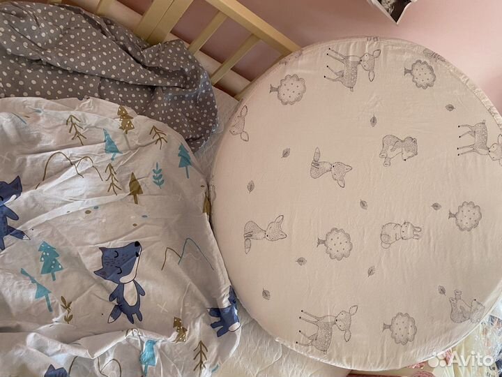 Простынь на круглый матрас
