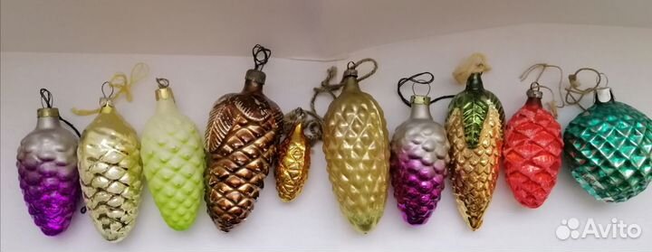 Елочные игрушки СССР шишки