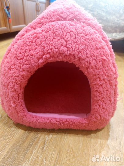 Плюшевый домик для собак и кошек