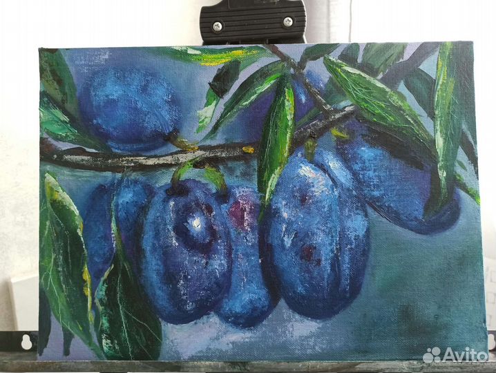 Картина масло Сливы