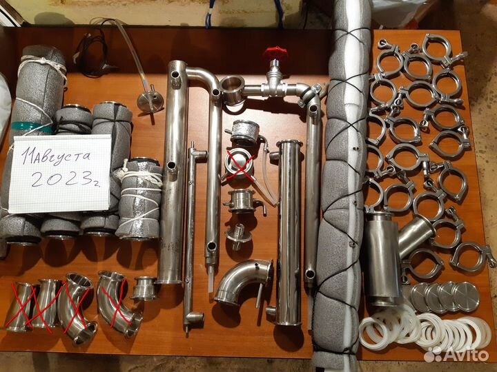 Детали для винокурения и самогоно на кламп 2 дюйма