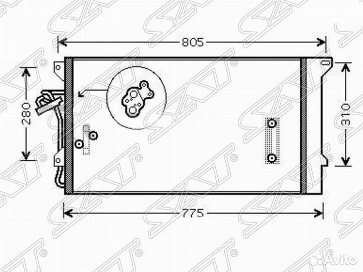 Радиатор кондиционера audi Q7 /volkswagen touareg