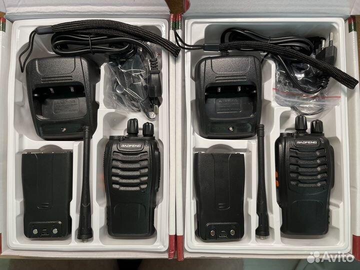 Комплект раций Baofeng BF-888s USB с гарнитурами