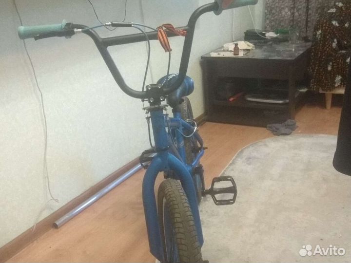 Трюковой велосипед bmx (синий)