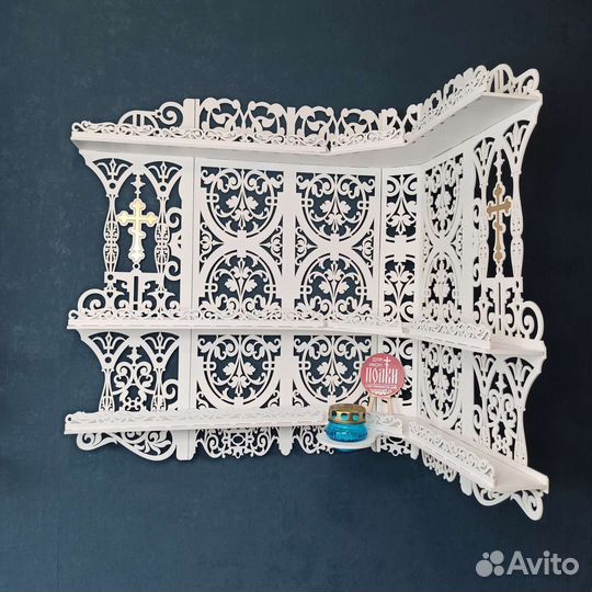 Полка для икон Иконостас Модель 84 Красный угол 1