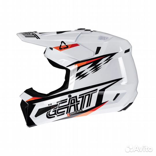 Белый Детский Шлем Leatt Moto 3.5 Jr V25 White