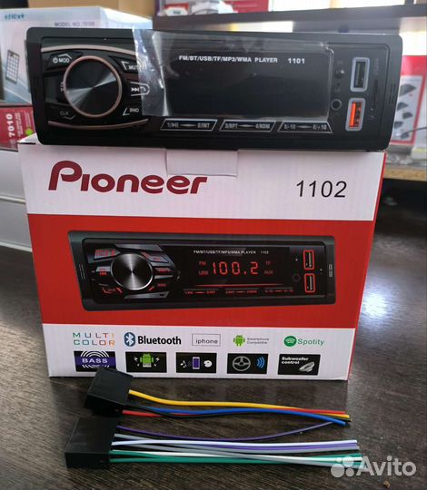 Магнитола Pioneer/Bluetooth/1DIN/Новая