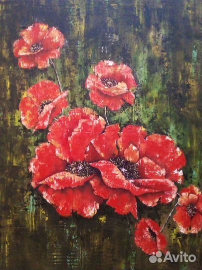 Картина, масло, оргалит