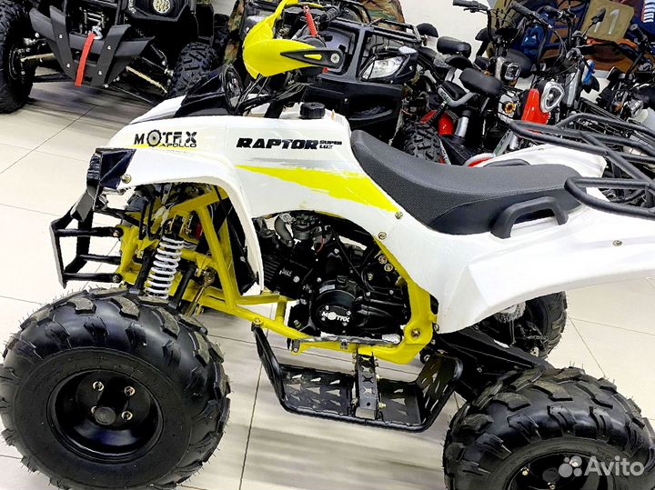 Квадроцикл Raptor Super LUX 125 Желтый