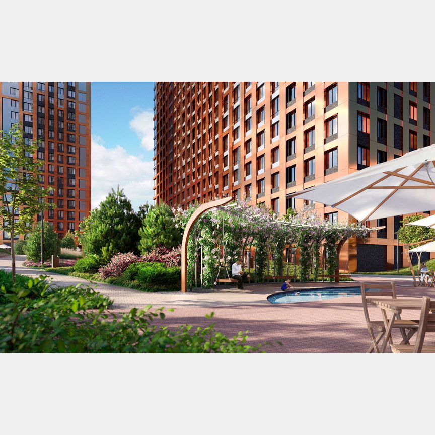 1-к. квартира, 43,4 м², 6/42 эт.