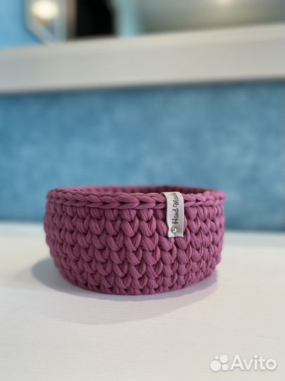 Корзина вязаная