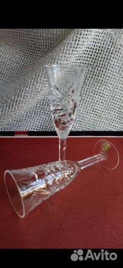 Хрустальные фужеры, рюмки