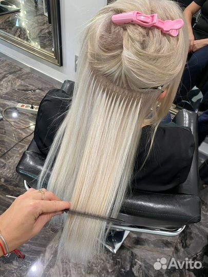 Наращивание волос модель