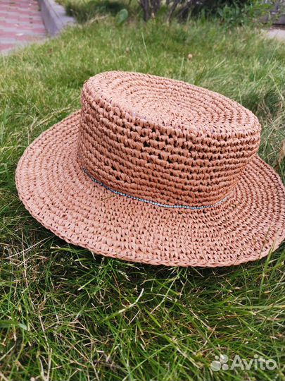 Шляпа женская соломенная