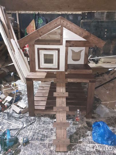 Домик для кошки зимний с подогревом новый