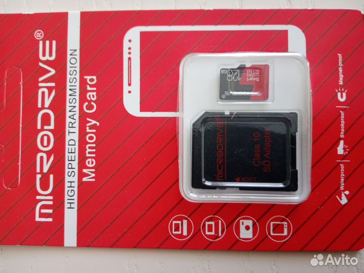 Карта памяти micro SD 128GB, новая