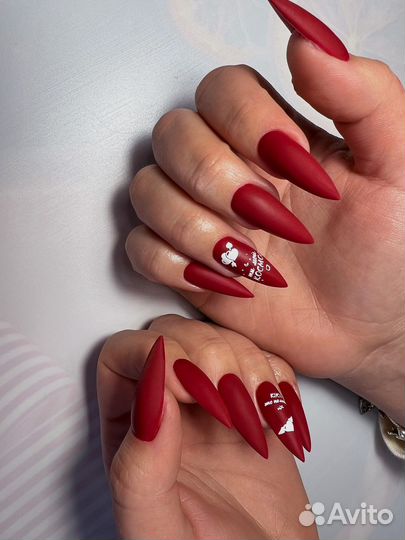 Маникюр наращивание ногтей