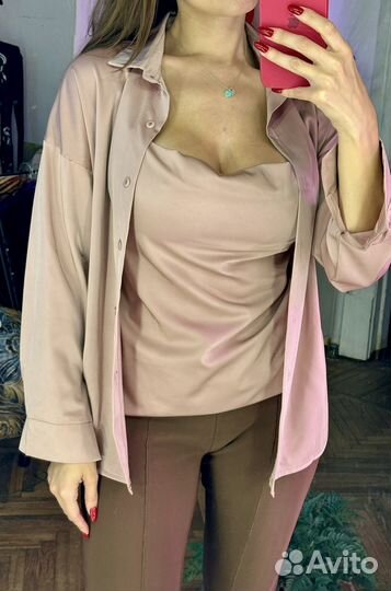 Рубашка с топом женская (двойка)