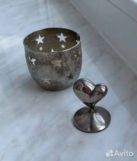 Подсвечник мельхиор