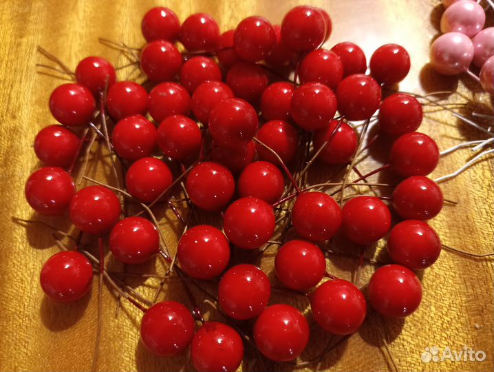 Бусины на проволочке для рукоделия