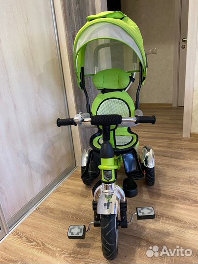 Детский велосипед трехколесный с ручкой