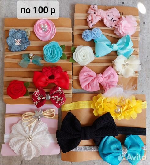 Шапка и повязка на волосы для девочки