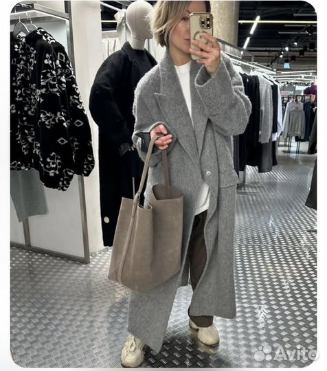 Сумка shopper замша