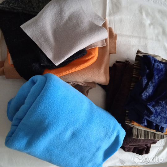 Лоскут джинса флис велюр вельвет для рукоделия