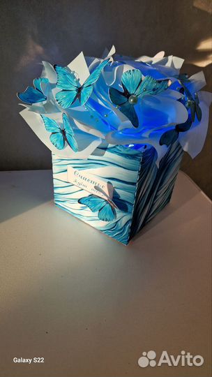 Готовый букет из бабочек