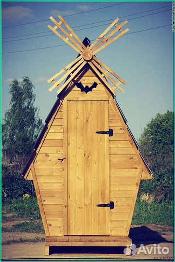 Дачный туалет деревянный MRM